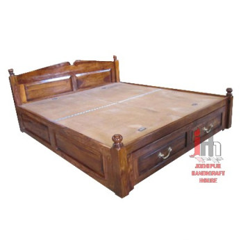 Sheesham Wood Double Bed